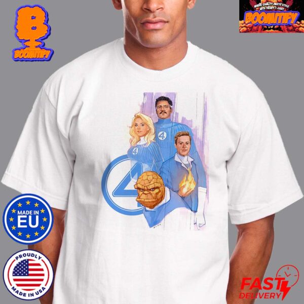 The Fantastic Four New Casts Characters Vanessa Kirby Joseph Quinn Ebon Moss-Bachrach And Pedro Pascal Unisex T-Shirt