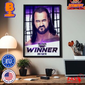 WWE Elimination Chamber Perth Drew McIntyre Winner The Road To Wrestle Mania 40 Is Clear Home Decor Poster Canvas