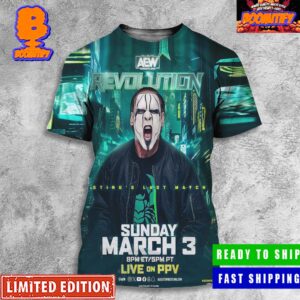 AEW Revolution 2024 Stings Last Match On Sunday March 3 Poster All Over Print Shirt