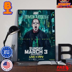 AEW Revolution 2024 Stings Last Match On Sunday March 3 Poster Canvas