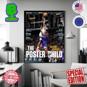 Anthony Edwards Cover Iconic Dunk Immortalized On The Cover Of SLAM 249 Wall Decor Poster Canvas