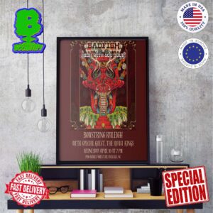 Badfish With Special Guest The Quasi Kings High With You Tour At Bowstring Raleigh On Wednesday April 10 In 1930 Wake Forest Road Raleigh NC Official Poster Wall Decor Poster Canvas