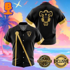 Black Bulls Black Clover Funny Summer Collections Hawaiian Shirt For Men And Women