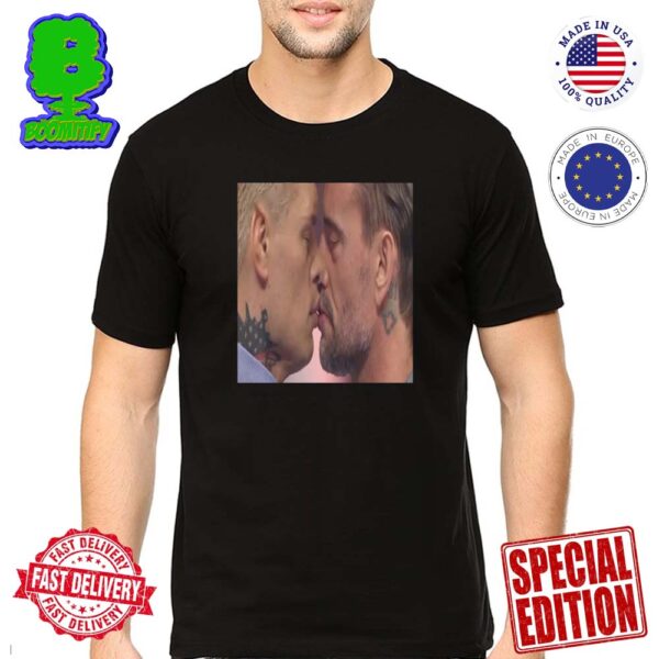 CM Punk Kiss Cody Rhodes On WWE Raw Unisex T-Shirt