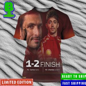 Carlos Sainz Leads Emotional Ferarri 1-2 In Melbourne F1 Australia GP All Over Print Shirt