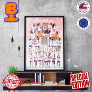 Concacaf W 2024 Gold Cup Champion Is US Women’s National Team Wall Decor Poster Canvas