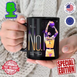 Congratulations D’Angelo Russell Most 3-Pointers In A Single Season In Los Angeles Lakers History Ceramic Mug
