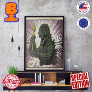 Congratulations Godzilla Minus One Winner 2024 Oscars Wall Decor Poster Canvas