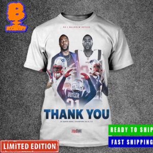 Congratulations On An Incredible Career Malcolm Butler Thank You 2x Super Bowl Champion XLIX LI All Over Print Shirt