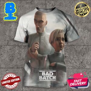 Crosshair And Omega Feature Character Posters For The Bad Batch Season 3 All Over Print Shirt