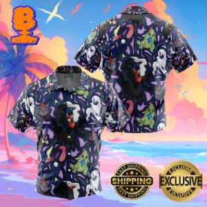 Dark Type Pokemon Pokemon Funny Summer Collections Hawaiian Shirt For Men And Women