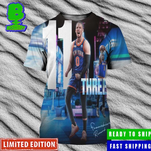 Donte DiVincenzo Drops A Career-High 40 PTS And A Knicks Record 11 Threes As New York Beats Detroit 124-99 All Over Print Shirt