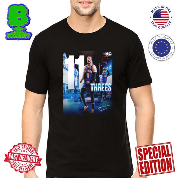 Donte DiVincenzo Drops A Career-High 40 PTS And A Knicks Record 11 Threes As New York Beats Detroit 124-99 Unisex T-Shirt