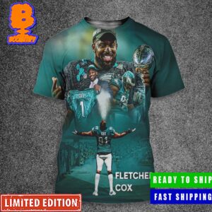 Eagles DT Fletcher Cox Announces His Retirement From NFL After 12 Seasons All Over Print Shirt