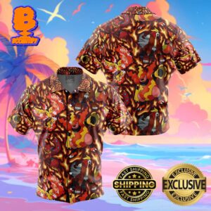 Fire Type Pokemon Pokemon Funny Summer Collections Hawaiian Shirt For Men And Women