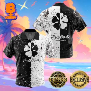 Five Leaf Black Clover Funny Summer Collections Hawaiian Shirt For Men And Women