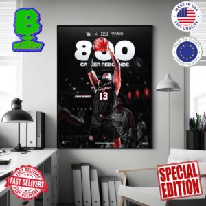 For The City Houston Cougars Mens Basketball Congrats Jwan Roberts Has Reached 800 Career Rebounds Home Decor Poster Canvas