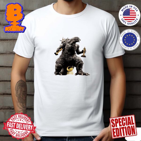 Godzilla Holding The Trophy 2024 Oscar Award Winning The Academy Award Classic T-Shirt