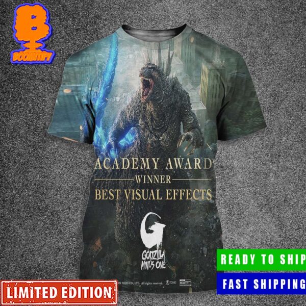 Godzilla Minus One Academy Award Winner Best Visual Effects Oscars 2024 All Over Print Shirt