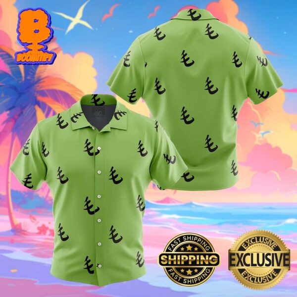 Green Pattern Saitama One Punch Man Funny Summer Collections Hawaiian Shirt For Men And Women