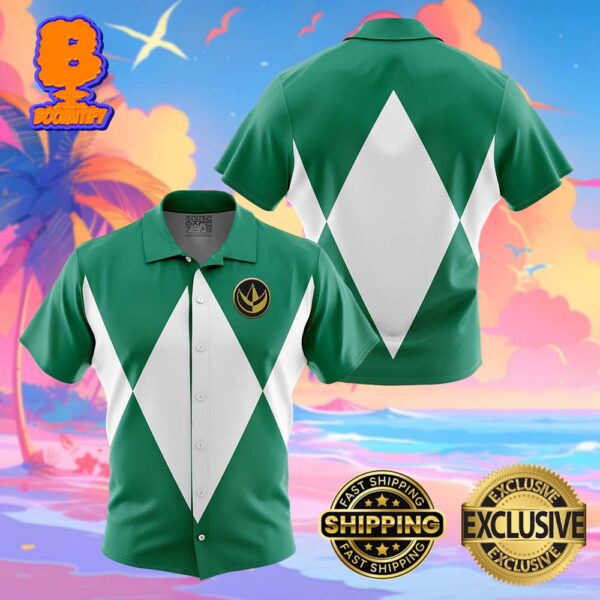 Green Ranger Mighty Morphin Power Rangers Funny Summer Collections Hawaiian Shirt For Men And Women