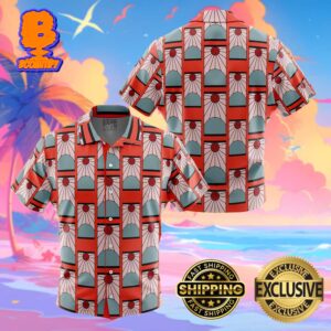 Hanafuda Earrings Demon Slayer Funny Summer Collections Hawaiian Shirt For Men And Women