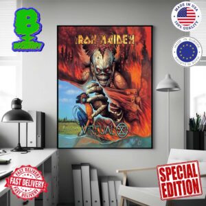 Happy 26th Birthday To Virtual XI Iron Maiden Poster Canvas