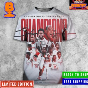 Houston Cougars Mens Basketball 2023 24 Big 12 Conference Champions Poster All Over Print Shirt