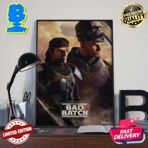 Hunter And Wrecker In new Character Posters For The Bad Batch Season 3 Wall Decor Poster Canvas