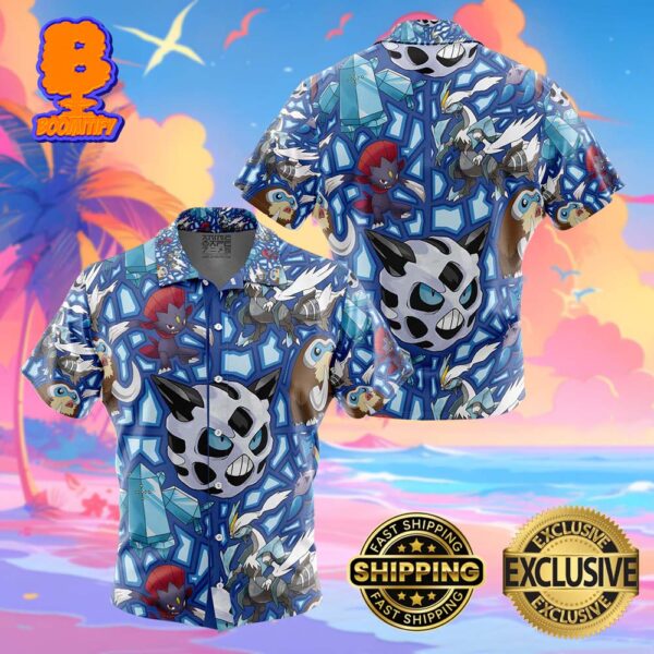 Ice Type Pokemon Pokemon Funny Summer Collections Hawaiian Shirt For Men And Women