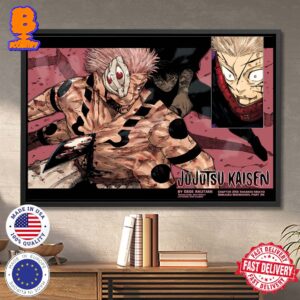 Inhuman Makyo Shinjuku Showdown Poster Jujutsu Kaisen Chap 253 Cover Wall Decor Poster Canvas