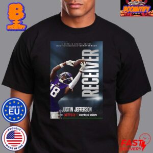 Justin Jefferson Minnesota Vikings NFL Netflix Sports Docuseries Receiver Poster Classic T-Shirt