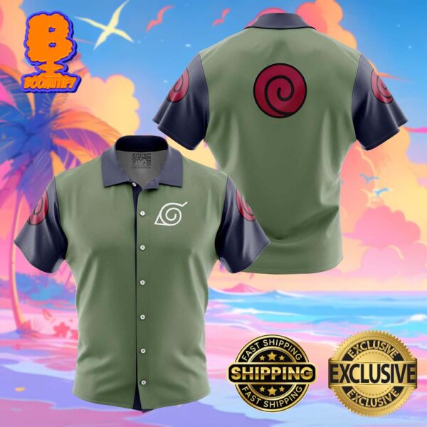 Konoha Jonin Naruto Funny Summer Collections Hawaiian Shirt For Men And Women