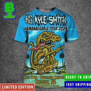 Kyle Smith With The Hourglass Kids Unmanageable Tour 2024 On Friday May 24th At Bowstring Brewyard In Raleigh NC Official Poster All Over Print Shirt