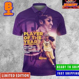 LSU Tigers Womens Basketball Angel Reese The Best Player In The SEC Player Of The Year Award Polo Shirt
