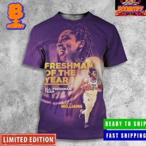 LSU Tigers Womens Basketball Mikaylah Williams The Best Freshman In The SEC Freshman Of The Year Award All Over Print Shirt