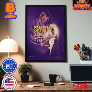 LSU Tigers Womens Basketball Mikaylah Williams The Best Freshman In The SEC Freshman Of The Year Award Wall Decor Poster Canvas