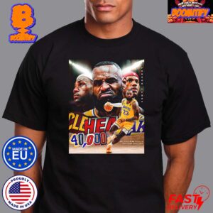 LeBron James King James Only Player In NBA History To Reach 40000 Career Points Unisex T-Shirt