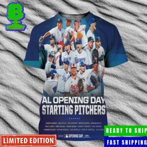 MLB 2024 Al Opening Day Starting Pitchers All Over Print Shirt