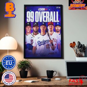 MLB The Show 24 99 Overall Rating Players Home Decor Poster Canvas