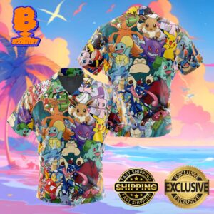 Magical Creatures Pokemon Funny Summer Collections Hawaiian Shirt For Men And Women