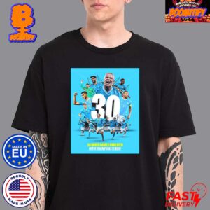 Manchester City 30 Home Games Unbeaten In The Champions League Classic T-Shirt