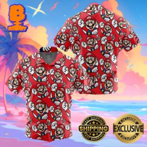 Mario Super Mario Funny Summer Collections Hawaiian Shirt For Men And Women