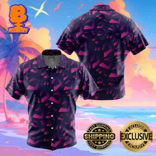 Menacing Aura Jojo’s Bizarre Adventure Funny Summer Collections Hawaiian Shirt For Men And Women