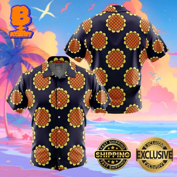 Navy Blue Monkey D Luffy Dressrosa One Piece Funny Summer Collections Hawaiian Shirt For Men And Women