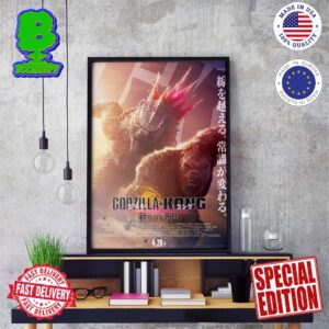 New Japanese Poster For Godzilla X Kong The New Empire Wall Decor Poster Canvas