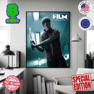 New Look At Bill Skarsgard in Boy Kills World At Total Film New Issue Cover Home Decor Poster Canvas