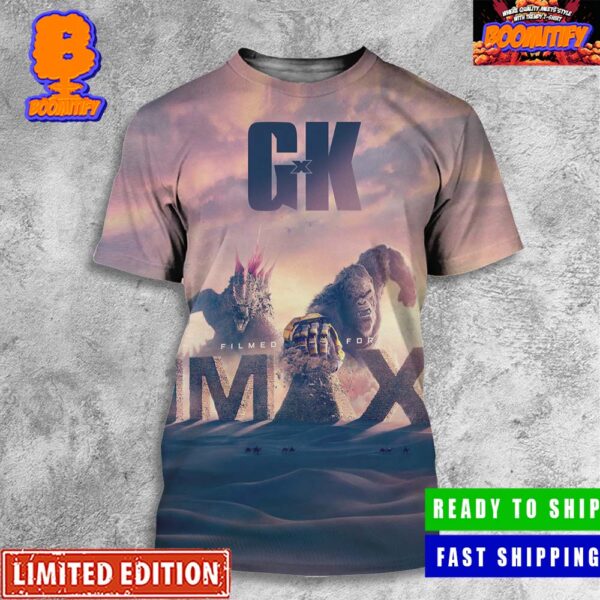 New Poster For Godzilla x Kong The New Empire Filmed For Imax 3D Shirt