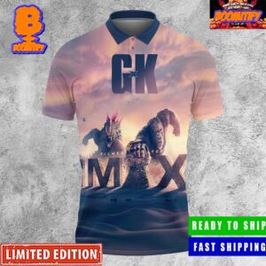 New Poster For Godzilla x Kong The New Empire Filmed For Imax All Over Print Polo Shirt
