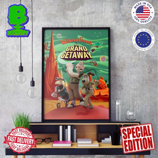 New Poster For Wallace & Gromit The Grand Gateway Wall Decor Poster Canvas